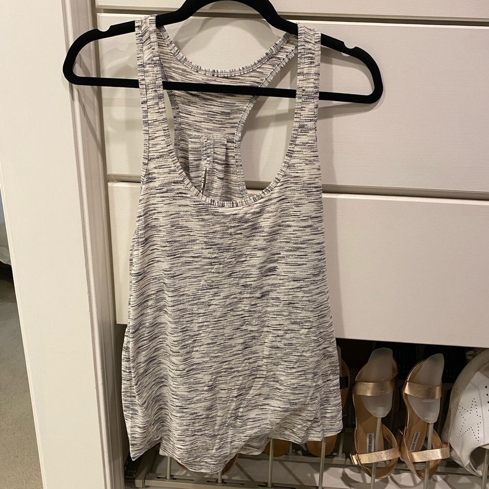 Lululemon black, white and grey tank top